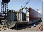 Construction of the Golden State proceeds at NASSCO in April 2008.