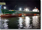 M-T Golden State is floated out of NASSCO's Graving Dock on September 20, 2008.