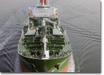 A bow view of the Golden State underway for sea trials on December 3, 2008.