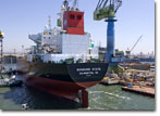 The Sunshine State is floated out of NASSCO's graving dock on September 12, 2009.