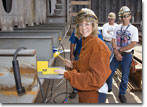 Ms. Laura Davis, a 23-year NASSCO employee, is the honoree at the November 24 keel-laying ceremony.