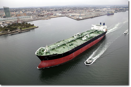 BP Tanker Sailing Out