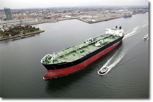 BP Tanker Sailing Out