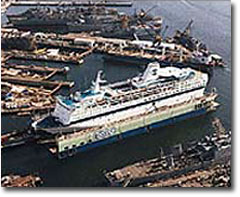Repair of a Cruise Ship