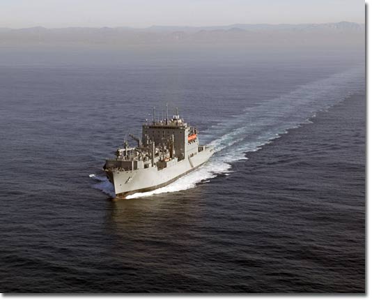 Sacagawea (T-AKE 2) at sea off the San Diego coast on Dec. 14, 2006.
