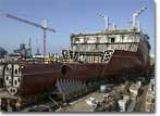 T-AKE 3 under construction at the General Dynamics NASSCO shipyard