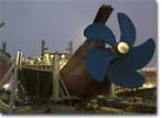 T-AKE 3 and the other ships of the Lewis and Clark class are equipped with a single, fixed pitch propeller.