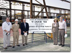 The start of construction ceremony for T-AKE 13 is held on April 15, 2010.
