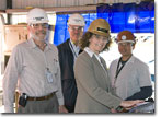 Mrs. Andrea Zigelman is the honoree at the Start of Construction ceremony for T-AKE 13.