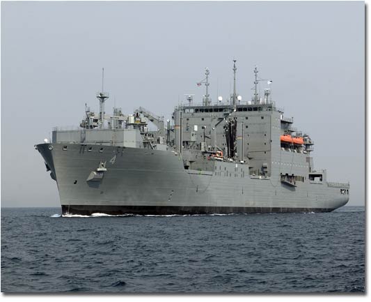 USNS Richard E. Byrd underway for sea trials on October 23, 2007.