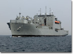 USNS Richard E. Byrd underway for sea trials on October 23, 2007.