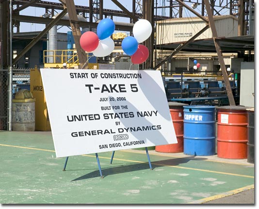The start of construction for T-AKE 5.