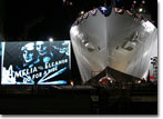 USNS Amelia Earhart prior to her nightime launch at NASSCO (U.S. Navy photo).