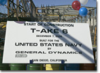 The start of construction ceremony for T-AKE 6.