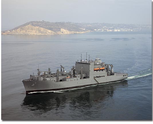 USNS Amelia Earhart begins her sea trials off the coast of San Diego.