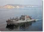 USNS Amelia Earhart begins her sea trials off the coast of San Diego.