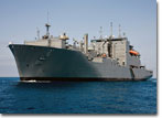 USNS Amelia Earhart at sea for trials on August 27, 2008.