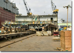 Construction view of T-AKE 6 at NASSCO in July 2007.