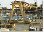 Steel fabrication for T-AKE 6 at NASSCO.