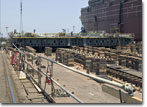 T-AKE 6's  double-bottom keel block in June 2007.