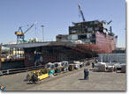 The Carl Brashear under construction at NASSCO.