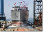 The September 18, 2008 launch of USNS Carl Brashear (T-AKE 7)