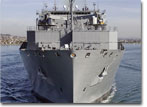 Bow view of USNS Carl Brashear underway.