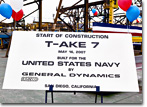 The start of construction ceremony for T-AKE 7.
