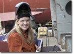 Ms. Anderson is the honoree at the November 2, 2007, keel-laying ceremony for T-AKE 7.
