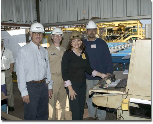 Mrs. Nitananda Crowe is the honoree at the Start of Construction ceremony for T-AKE 8.