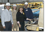 Mrs. Nitananda Crowe is the honoree at the Start of Construction ceremony for T-AKE 8.