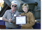 Mrs. Hannah Goddard is the honoree for the T-AKE 8 Keel-Laying ceremony on April 14, 2008.