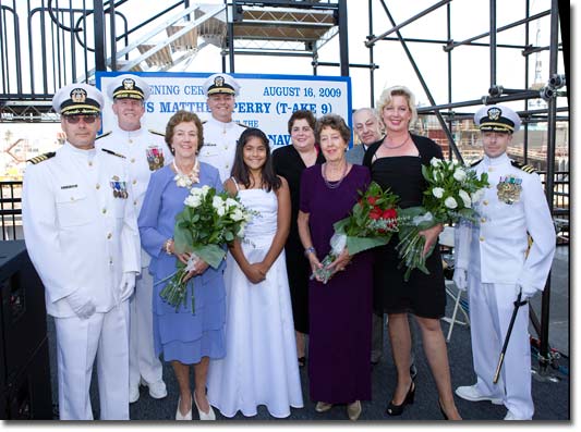 The sponsor's party for the launch of USNS Matthew Perry (T-AKE 9).j
