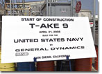 Construction of T-AKE 9 started on April 21, 2008.