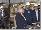Mrs. Cynthia Kukuchek is the honoree at the Start of Construction ceremony for T-AKE 9.