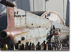Working on T-AKE 9's Lower Stern Block in October 2008.