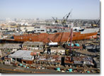 T-AKE 9 under construction at NASSCO in March 2009.