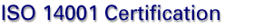 ISO 14001 Certification