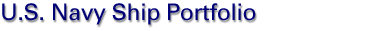 US Navy Ship Portfolio